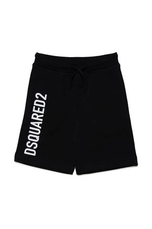 Bermuda In Cotone Nero DSQUARED KIDS | DQ2262D0A4DDQ900